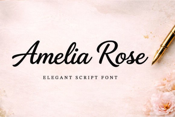 Amelia Rose: A Signature Font for Elevated Design