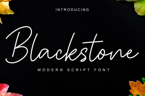 Blackstone: A Script Font for Elegant & Modern Designs