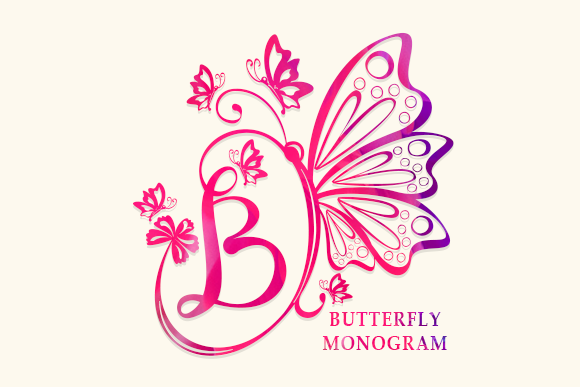 Butterfly Monogram: Where Ornamental Elegance Meets Modern Design