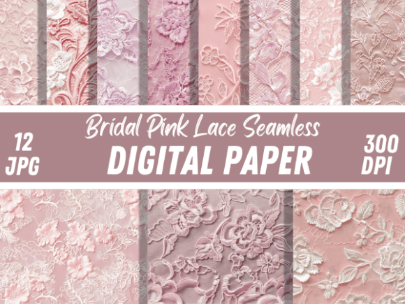 Embrace Soft Romance with Rose Pink Lace Patterns