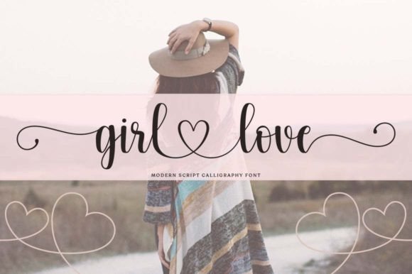 Girl Love: A Sweet Calligraphy Script for Elegant Design