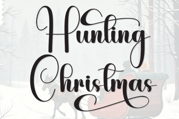 Hunting Christmas: A Display Font Brimming with Sweetness