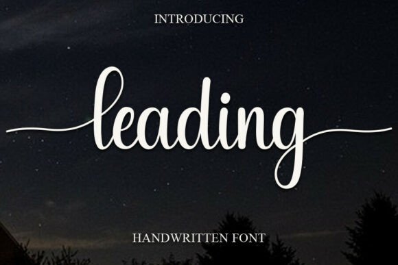 Leading: A Sweet Handwritten Font for Joyful Designs