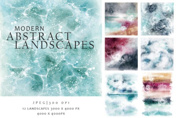 Modern Abstract Landscapes: A Designer's Watercolor Toolkit
