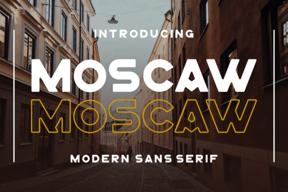 Moscaw: Modern Sans Serif for Clean Design
