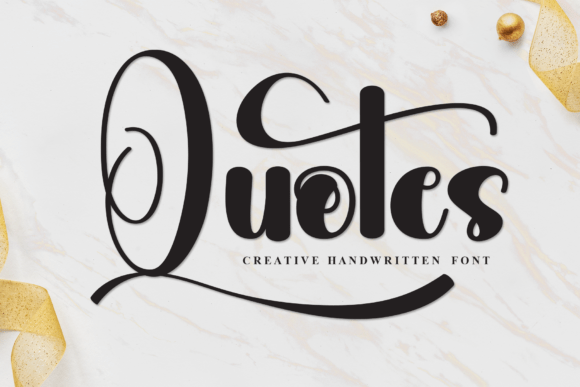 Quotes: The Handwritten Font for Authentic Design