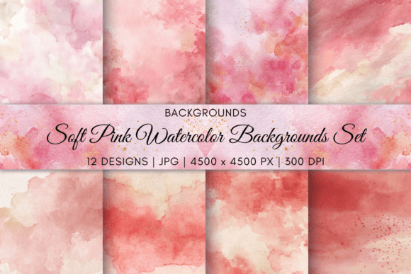 Soft Pink Watercolor Backgrounds Set: A Designer's Guide