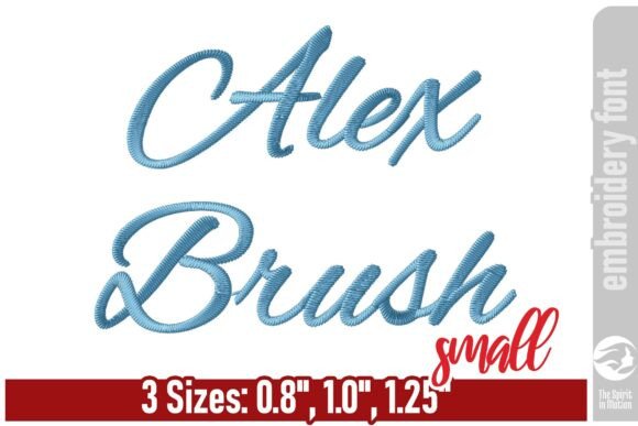 The Artistry of Alex Brush Script Embroidery Font - S